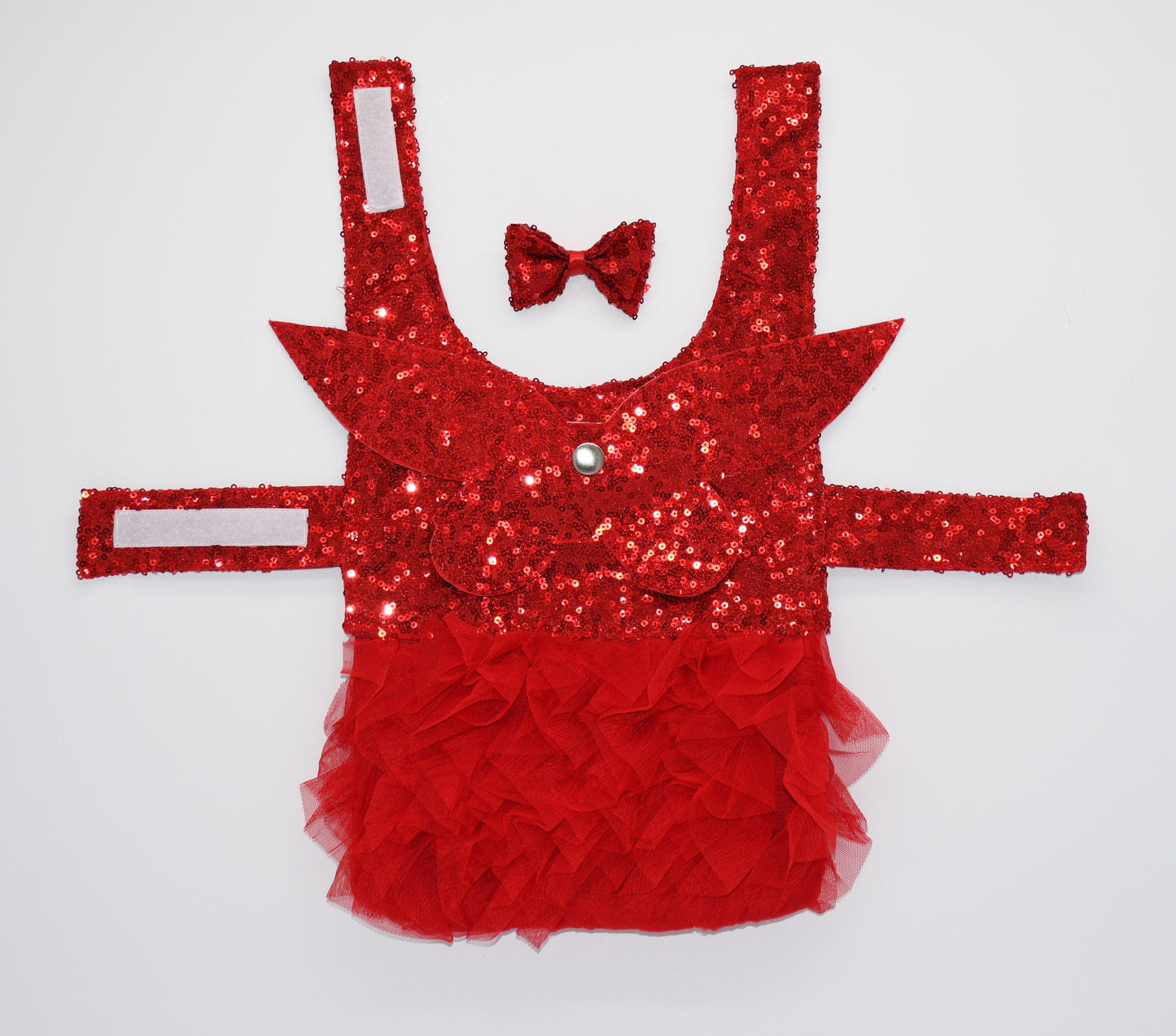 red sequin pet dress