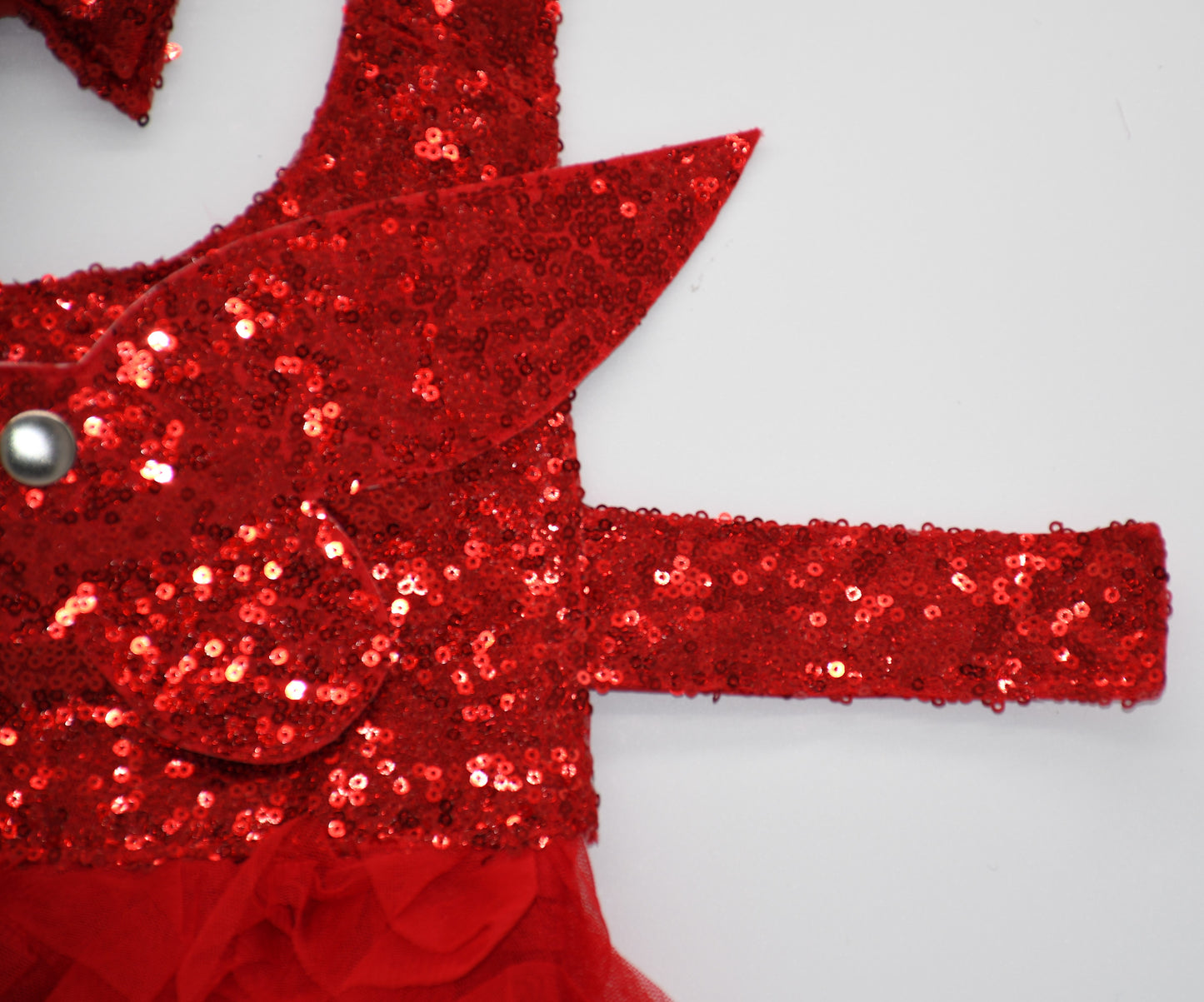the red sequin wings pet dress