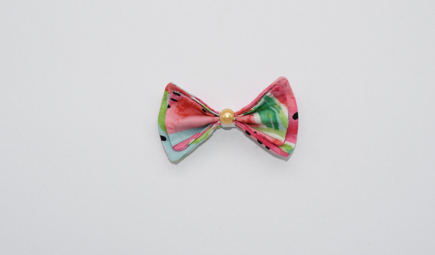 a clear view of the watermelon hairbow