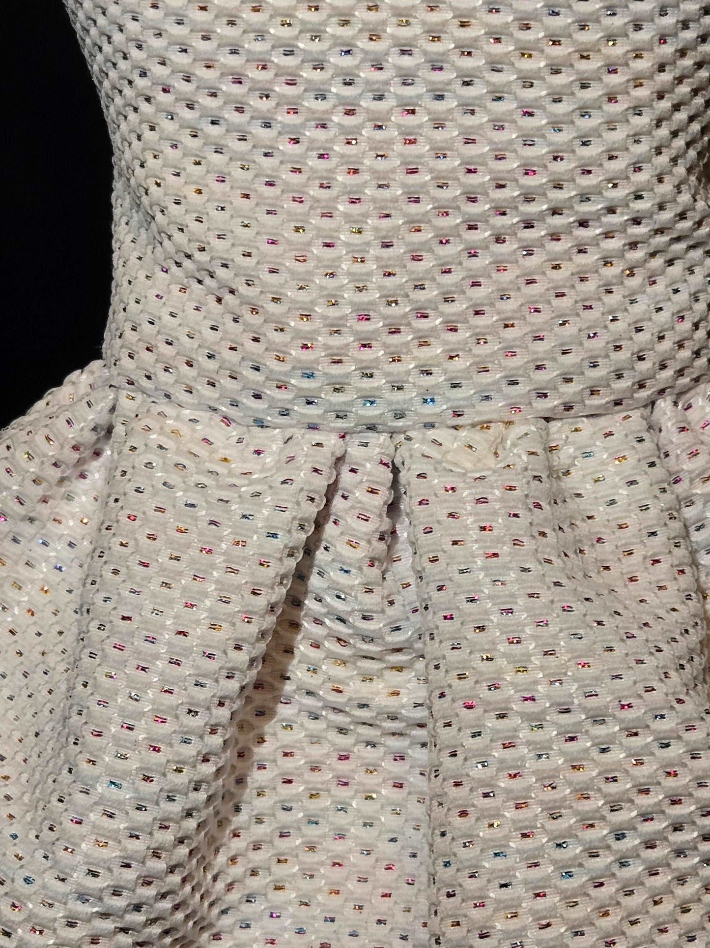 close up at the dog skirt