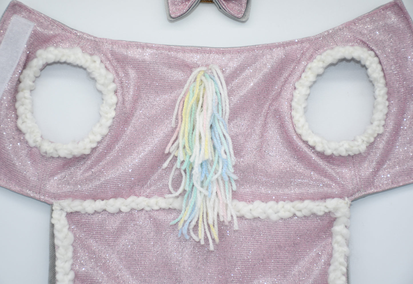 A closeup at the pet dress