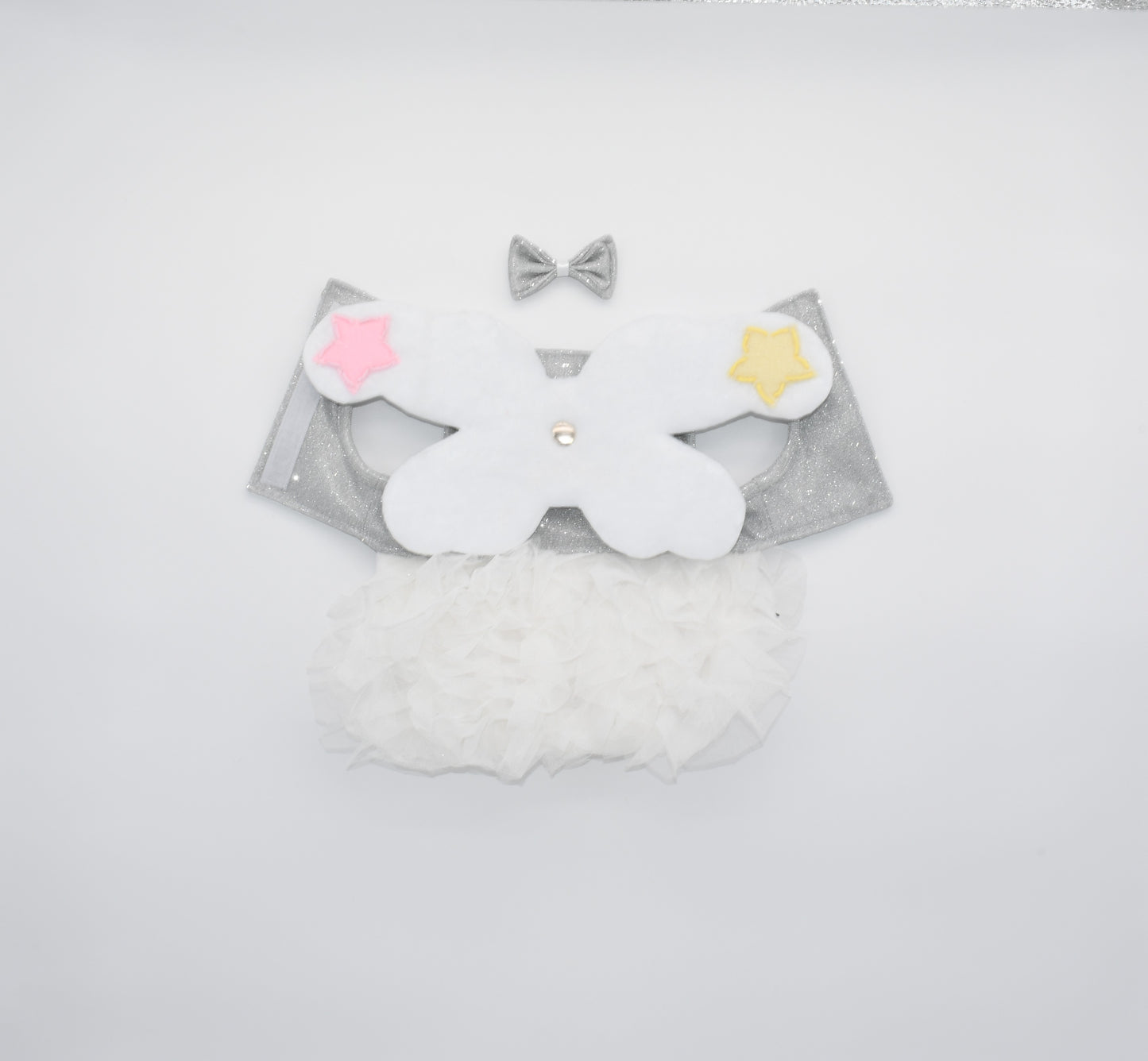 a photo of Ethereal Glitter Guardian Fairy Pet Dress by mister fashion studio.
