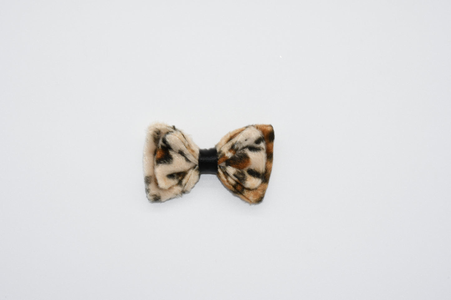 leopard fur hairbow