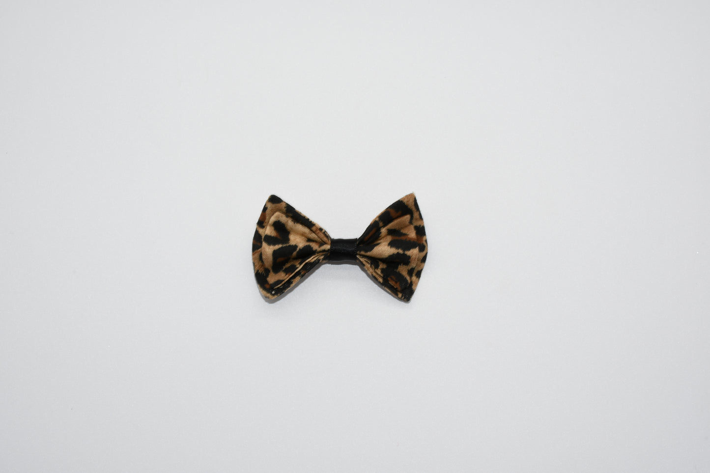 leopard fabric pet hair bow