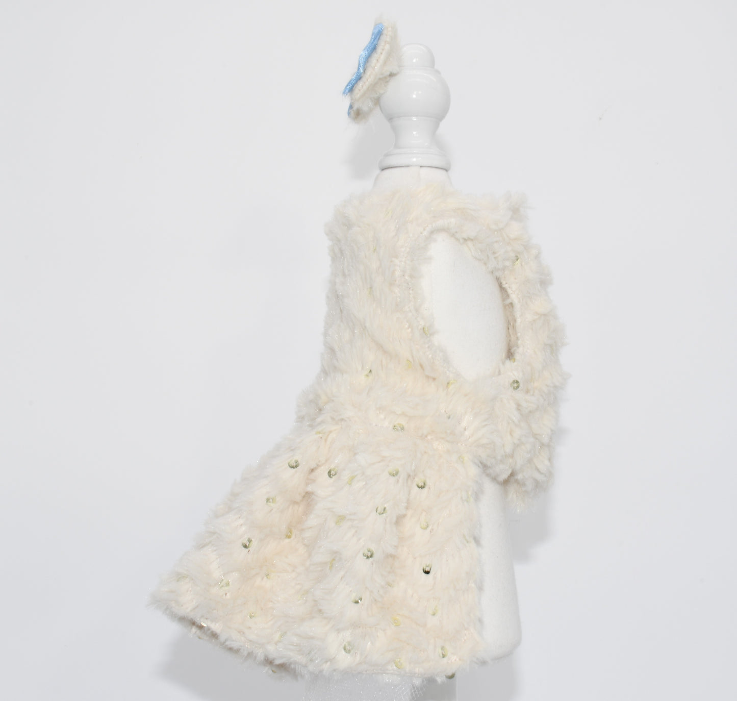 A side view of the pet dress