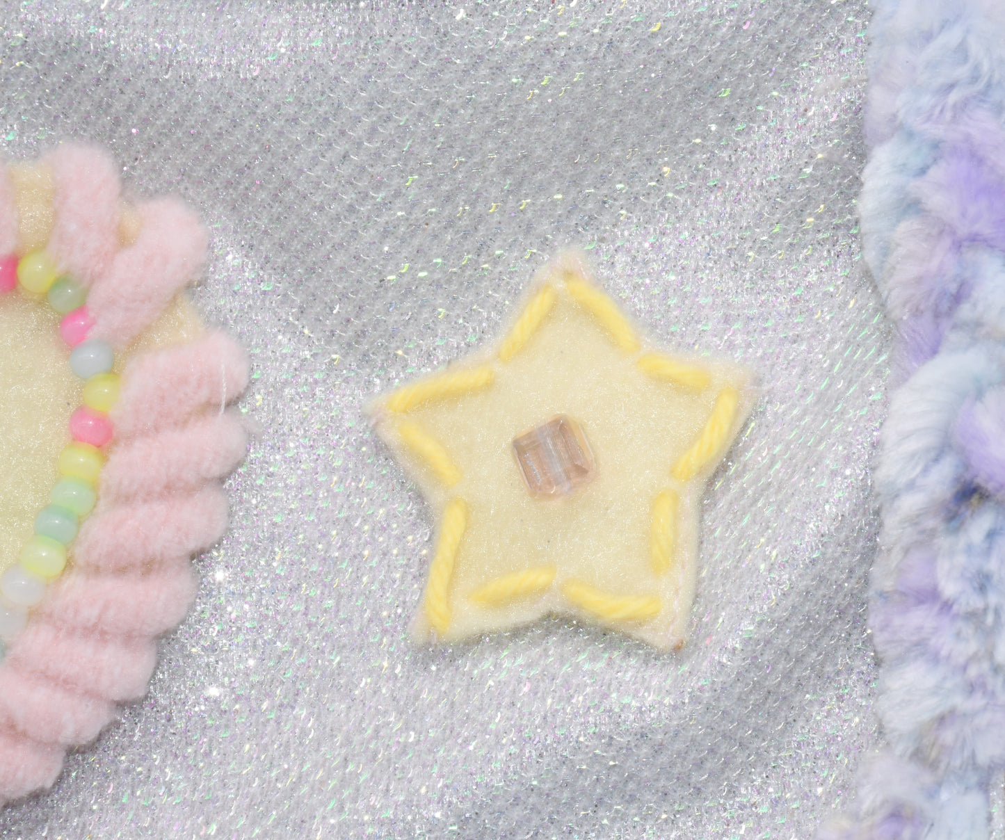 a close up a embroidered star