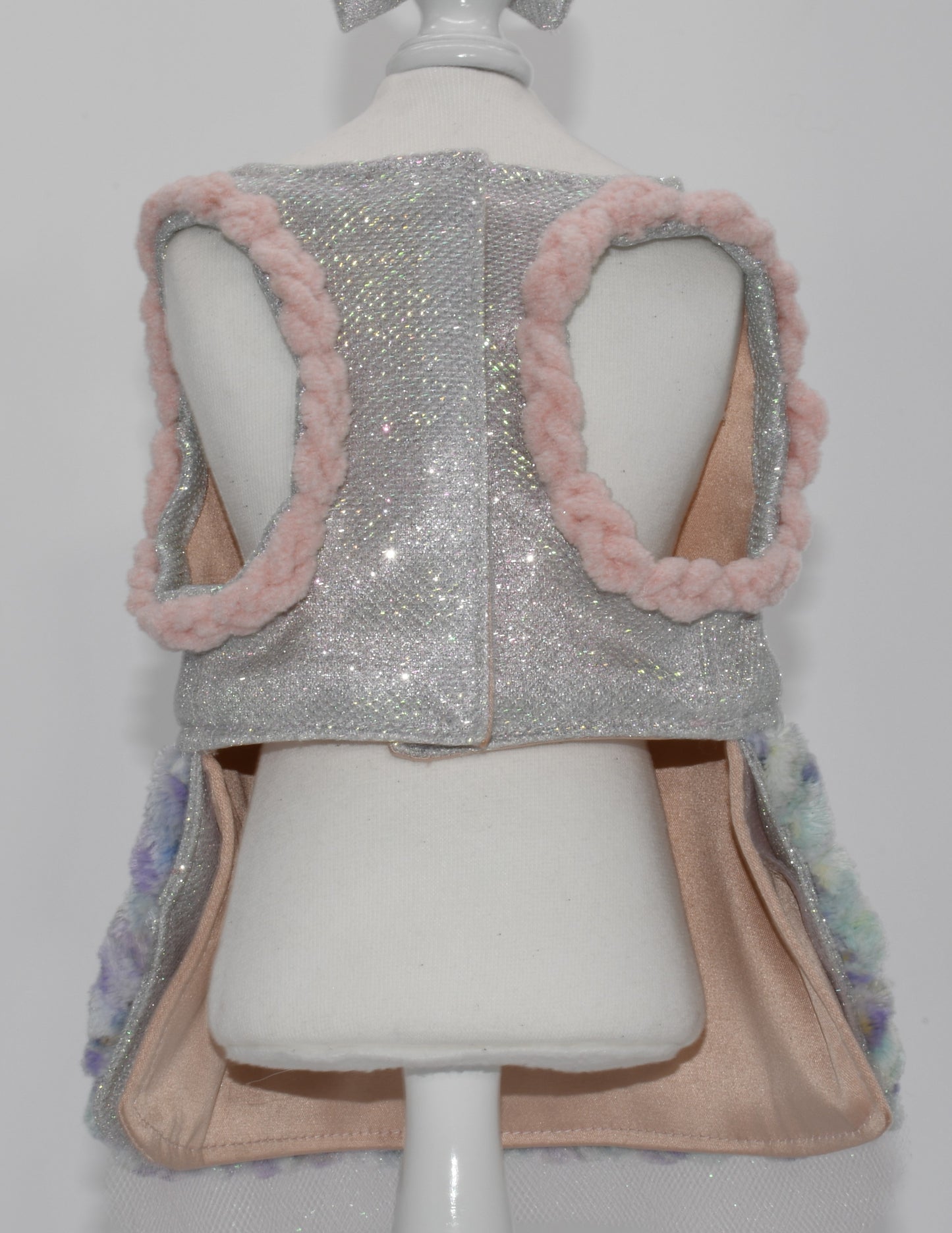 a different view of the dress on a form