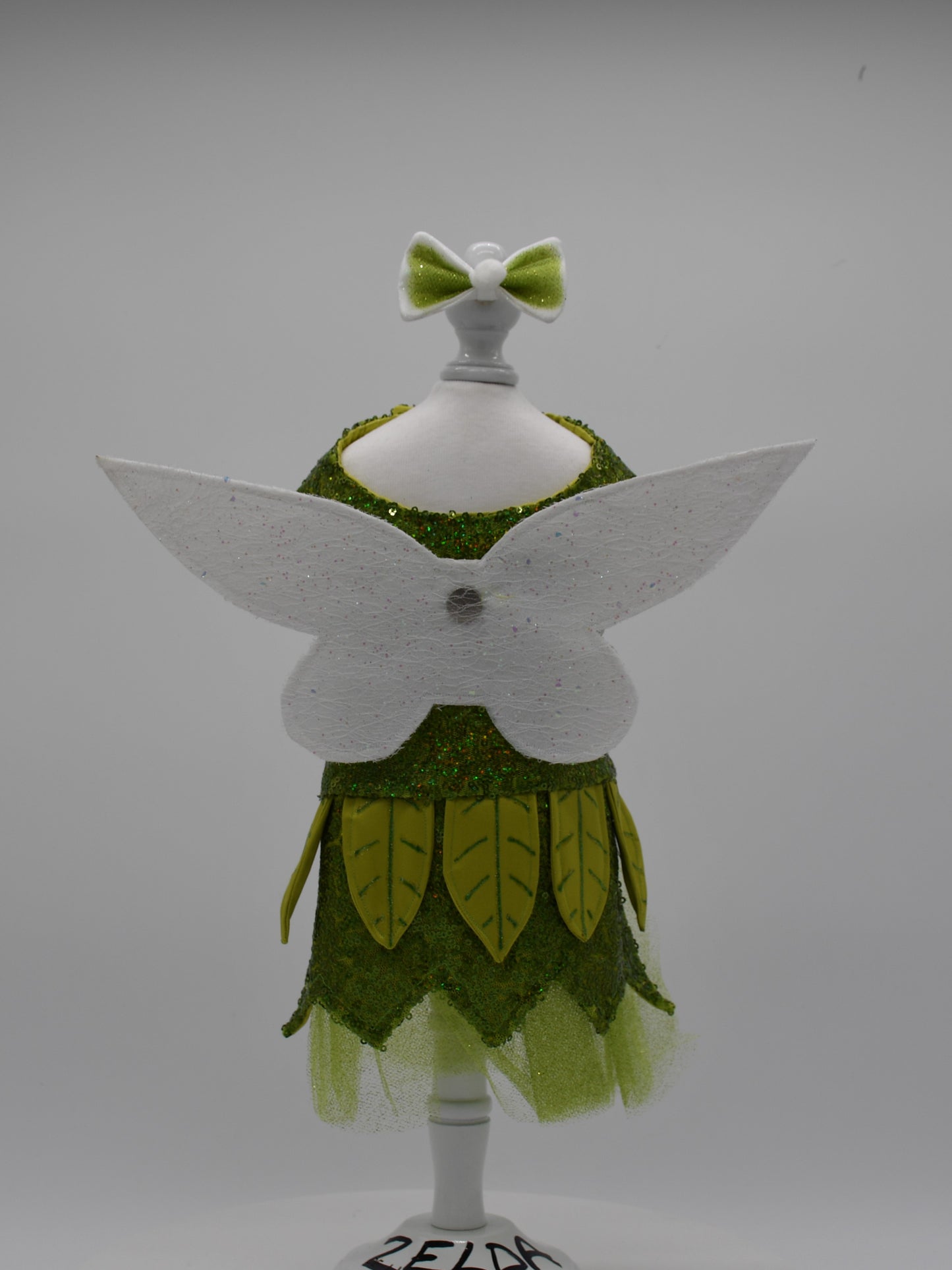 green fairy dog dress