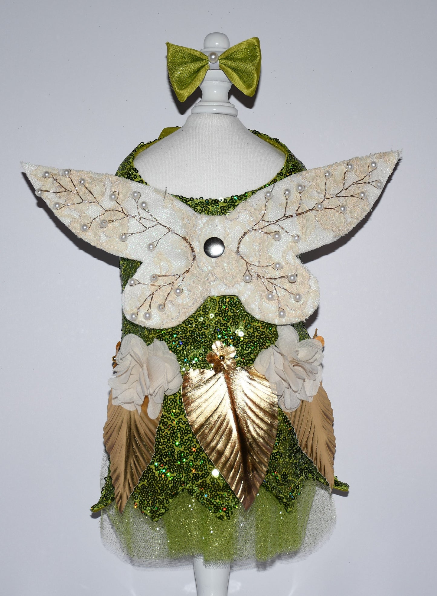 gold fairy pet costume