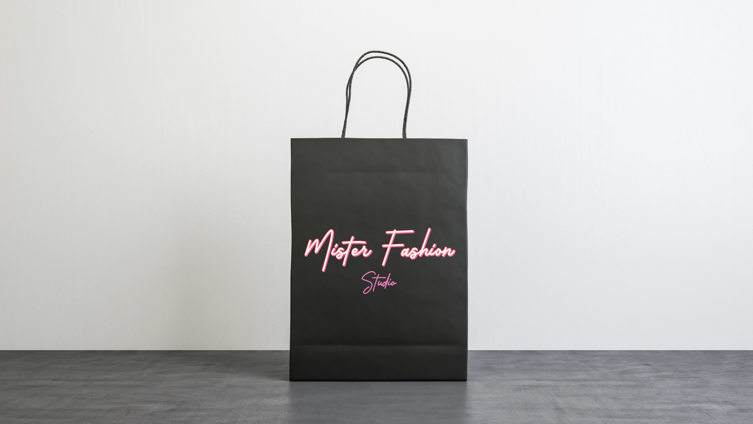 mister fashion studio shopping bag