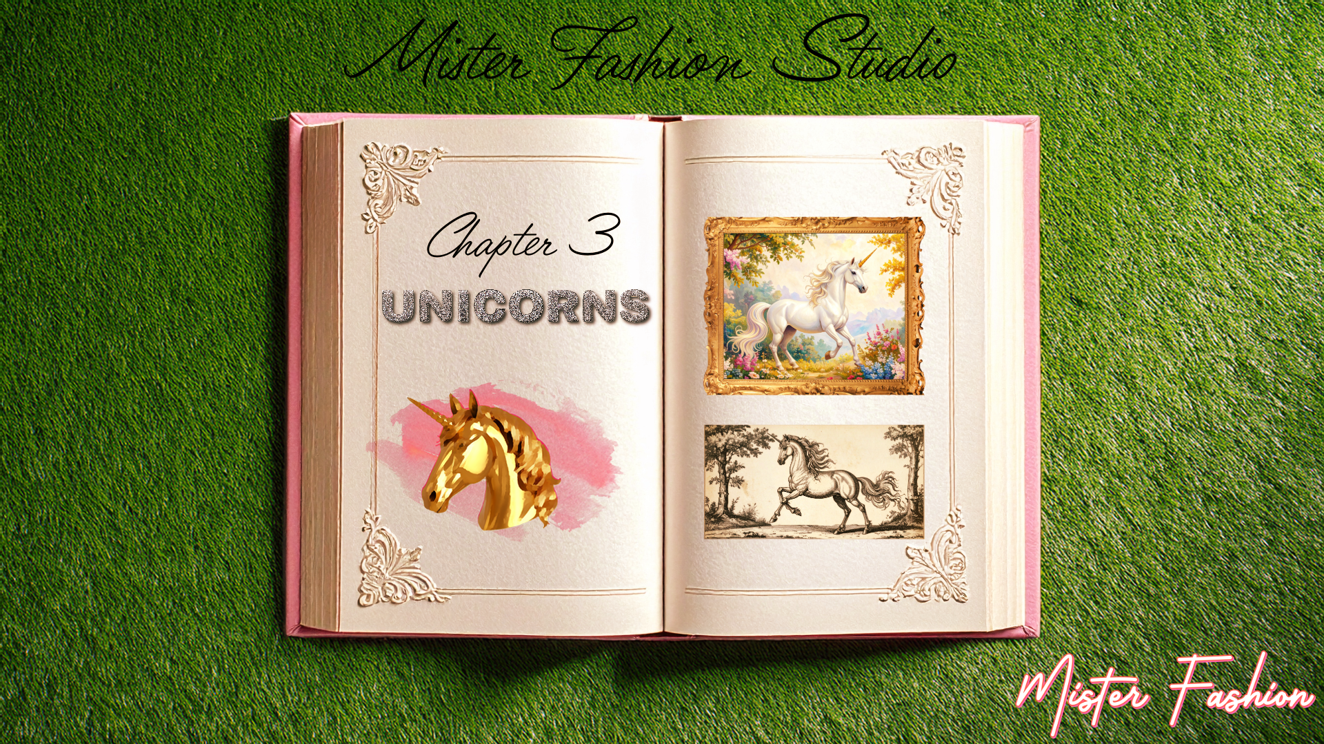 unicorn book by mister fashion studio