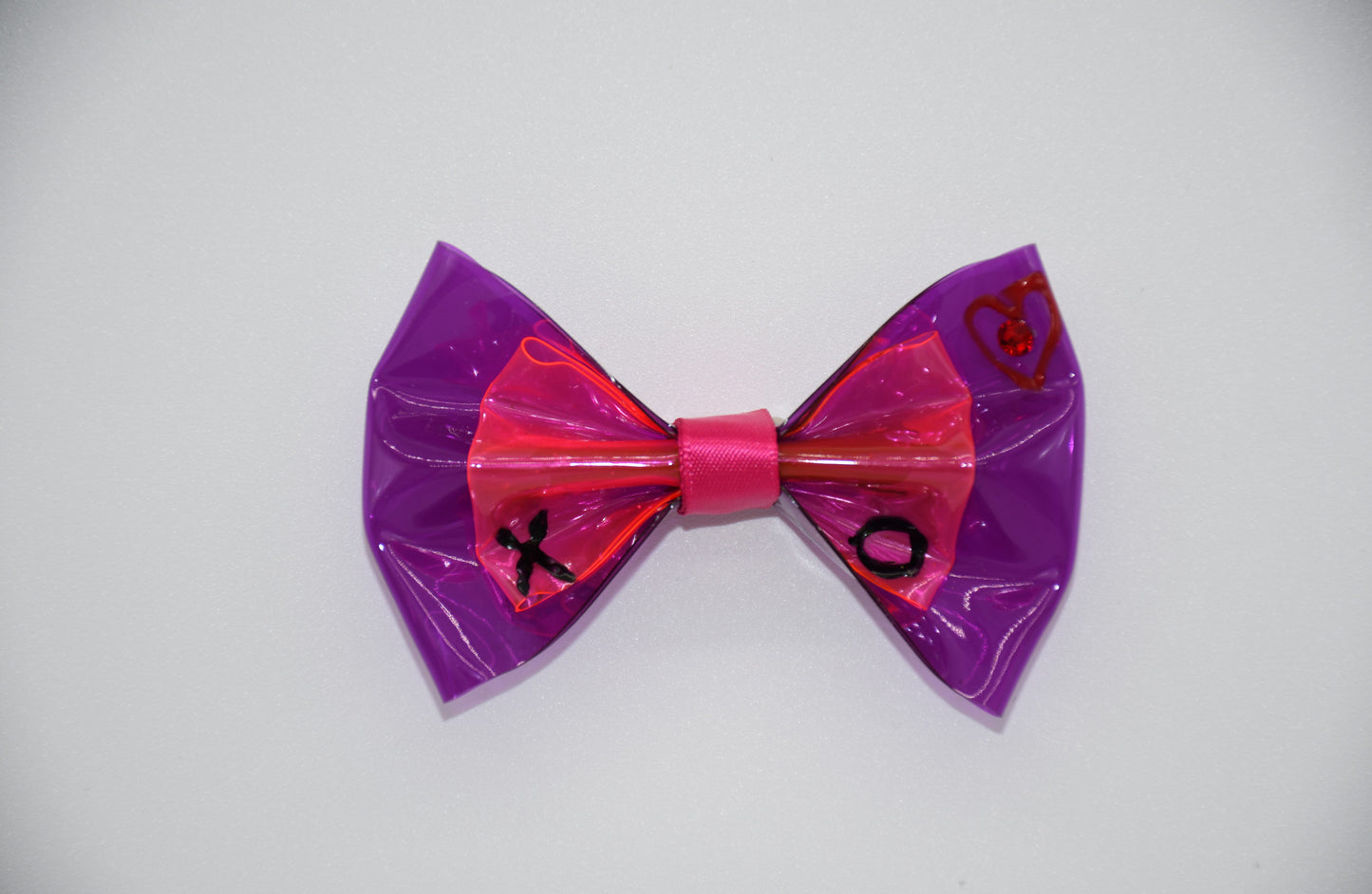 pink and purple pet hairbow