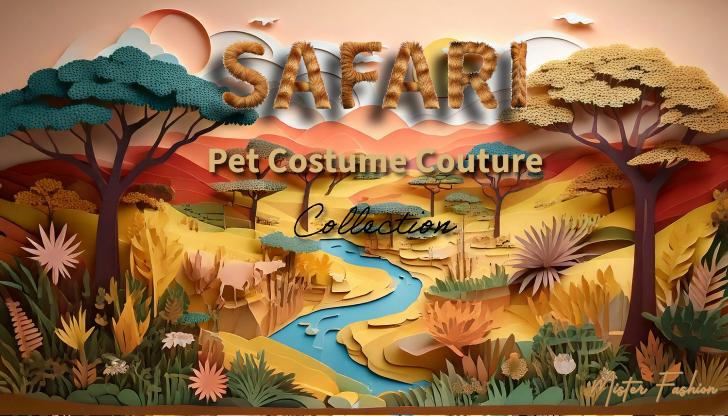 a safari made of paper