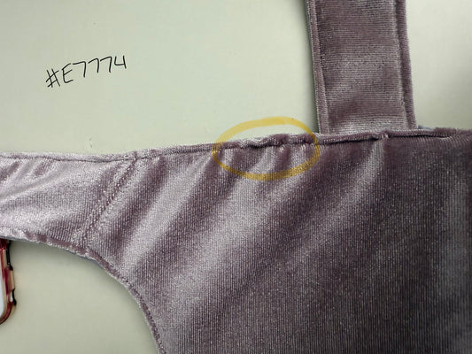a close up of imperfection. this is an outlet dress. 