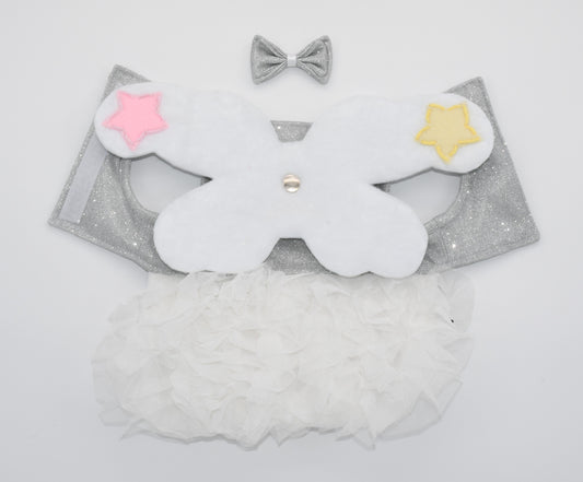 a close up at pet costume couture by mister fashion studio.