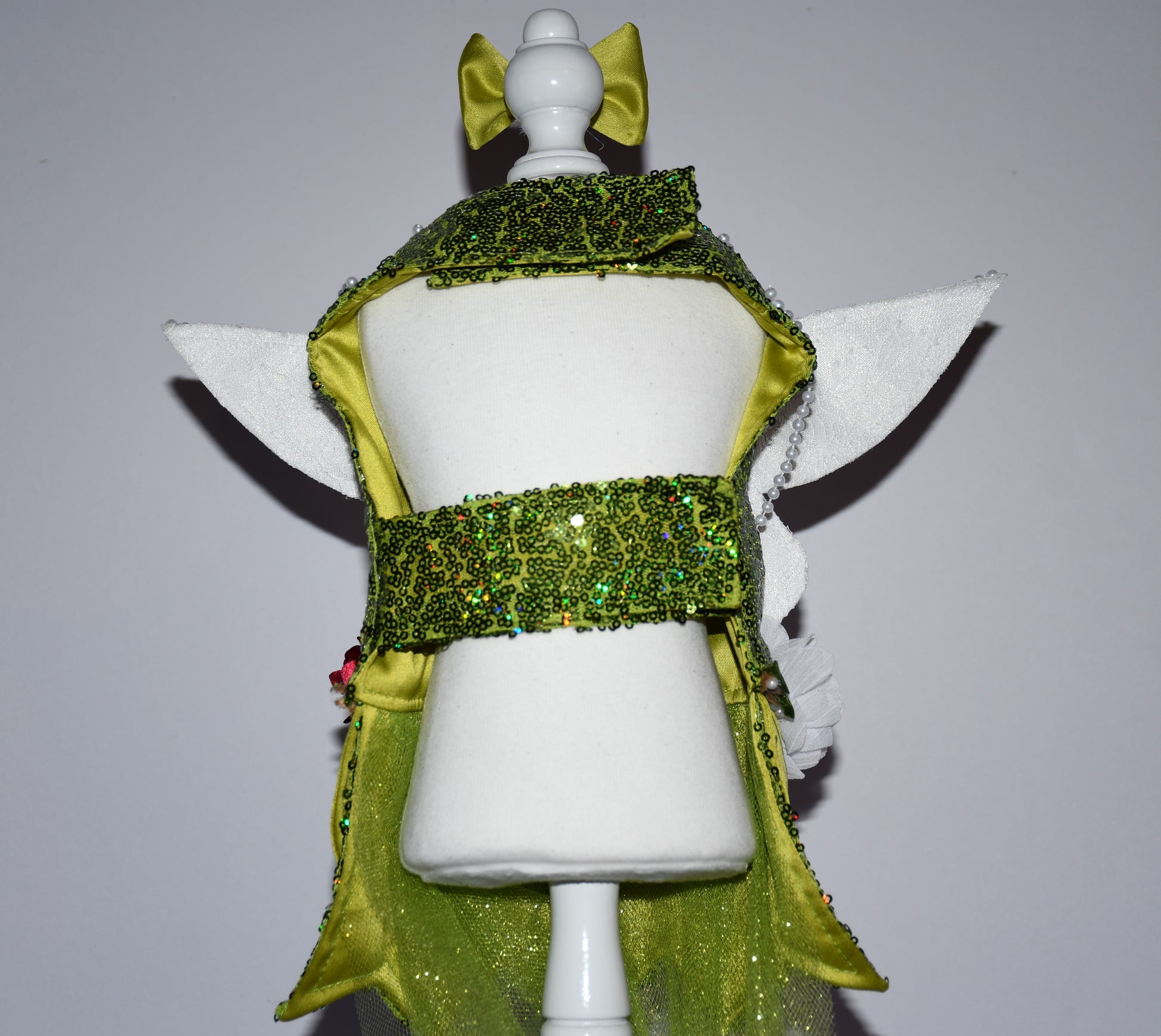 the backside of pet costume 