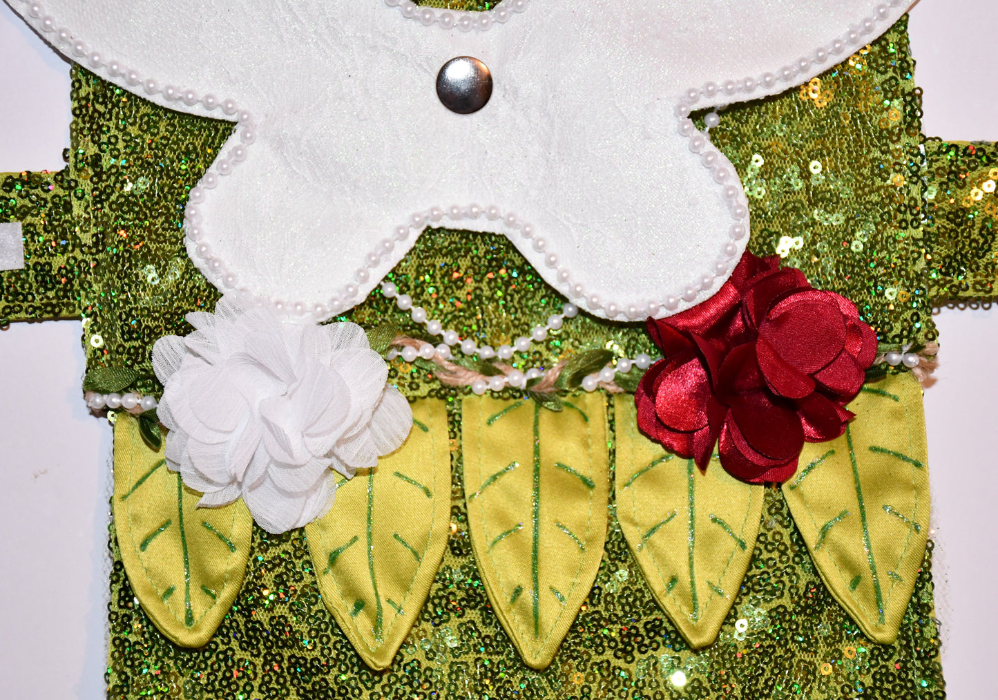 floral details dog costume 