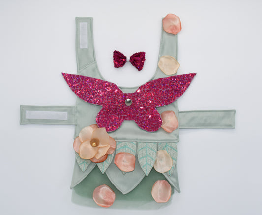 green fairy dog dress
