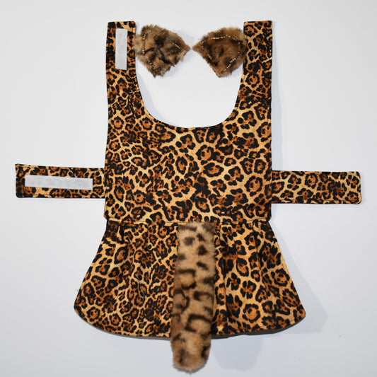 leopard print dog costume 