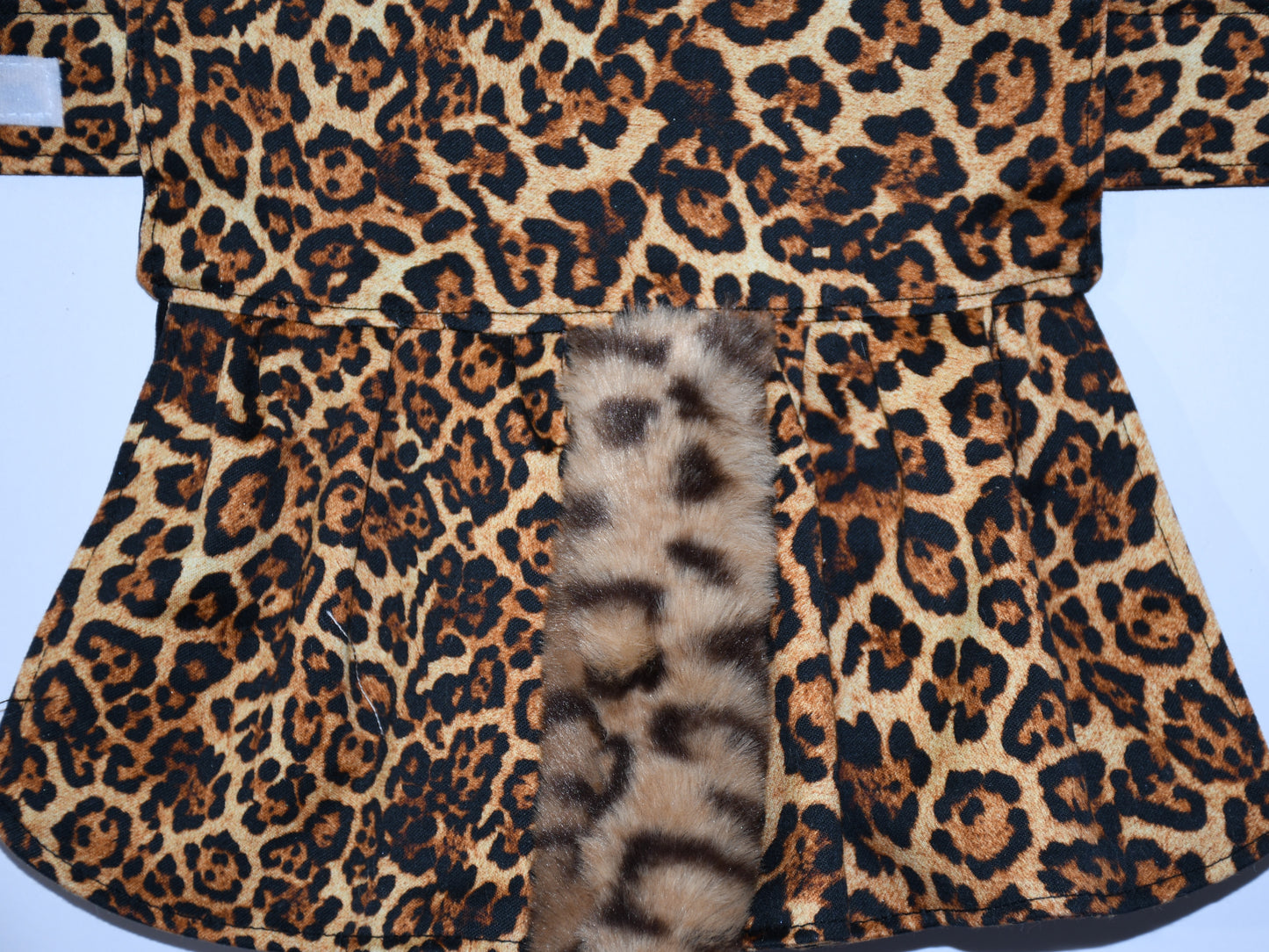 leopard dog skirt with tail 