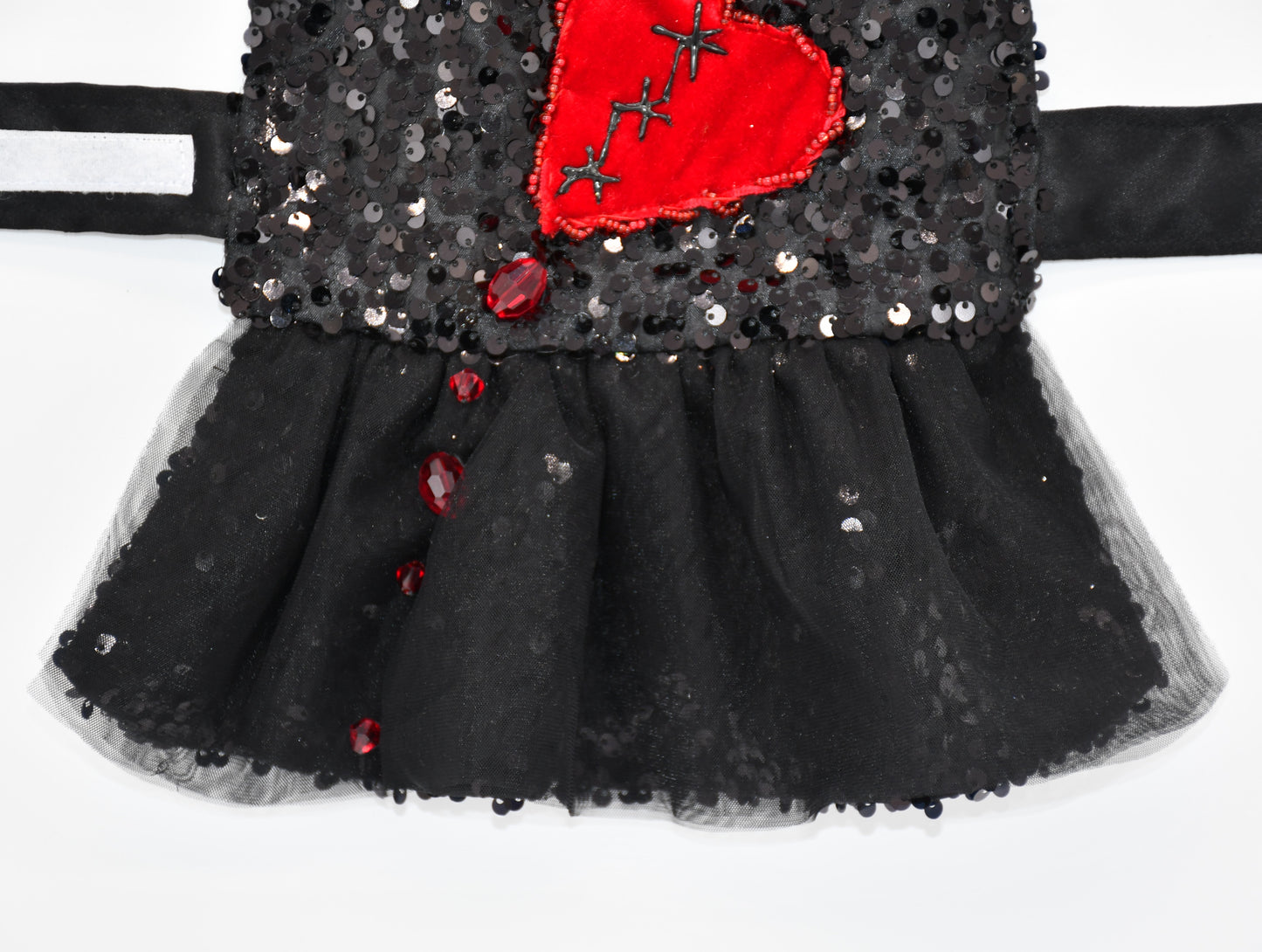 sequin witch dog costume 