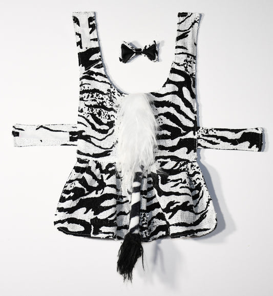 halloween zebra pet costume 