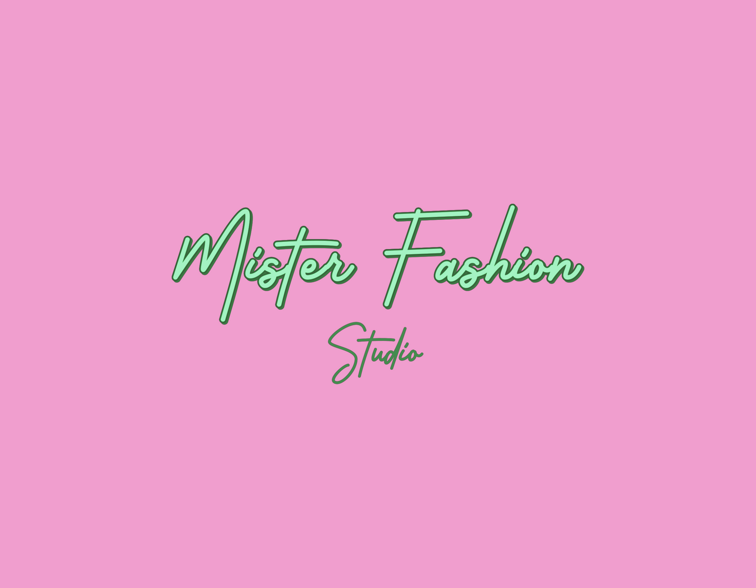 mister fashion studio logo in green