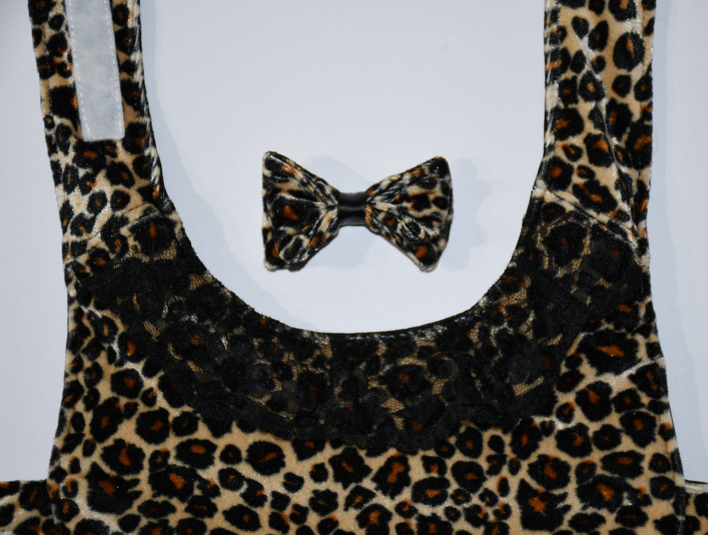 cheetah dog hairbow