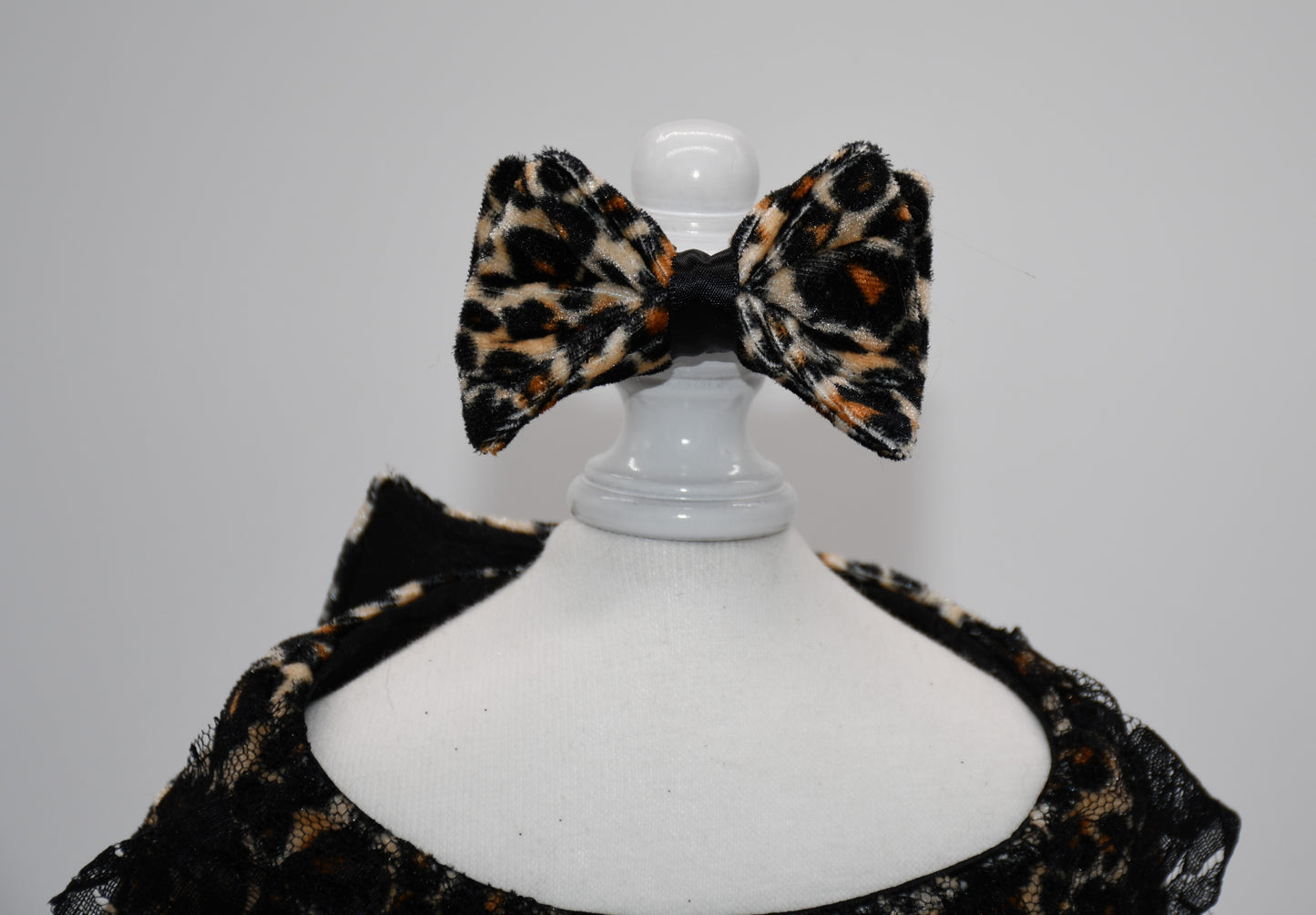 cheetah pet hairbow