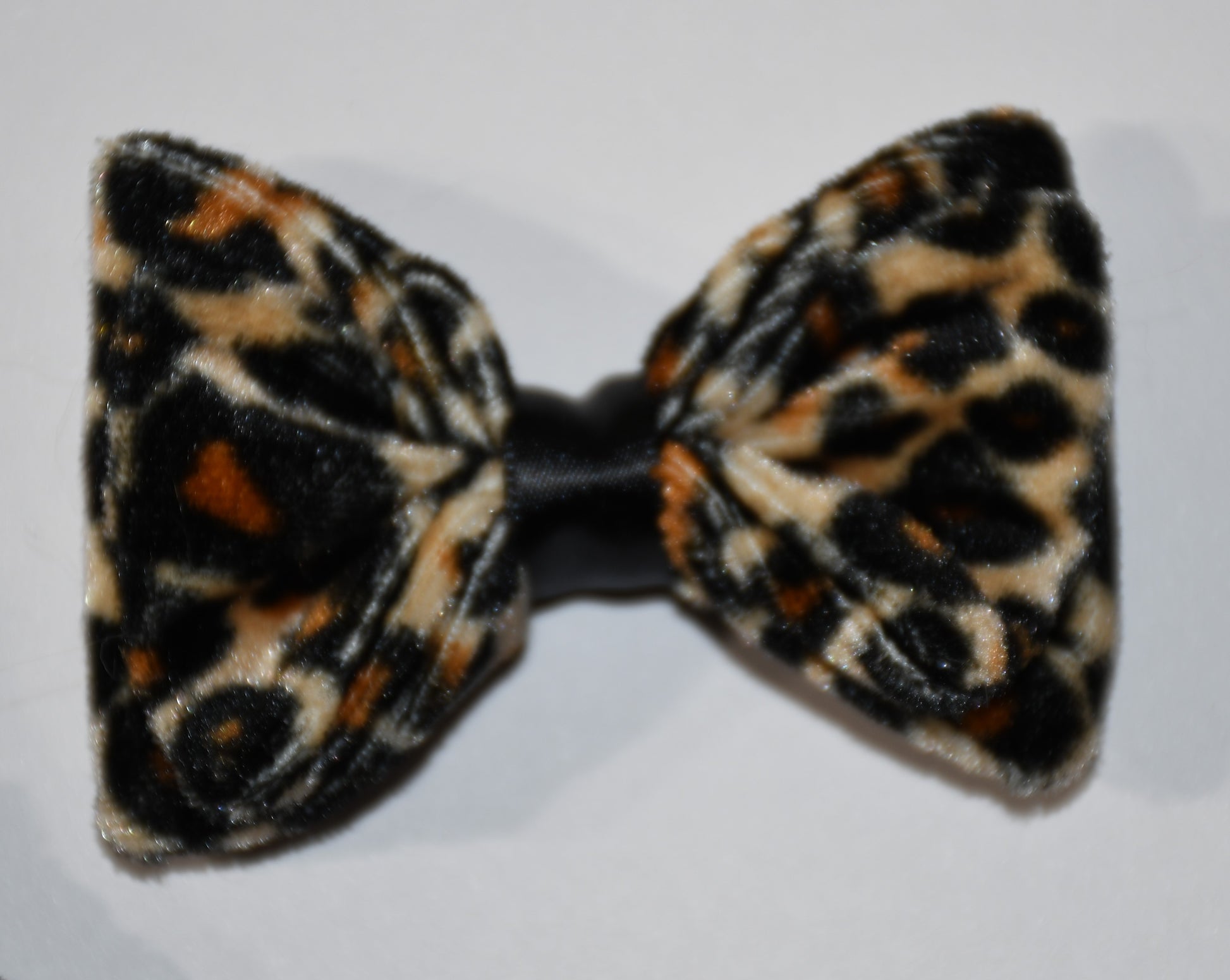 velvet cheetah pet hairbow