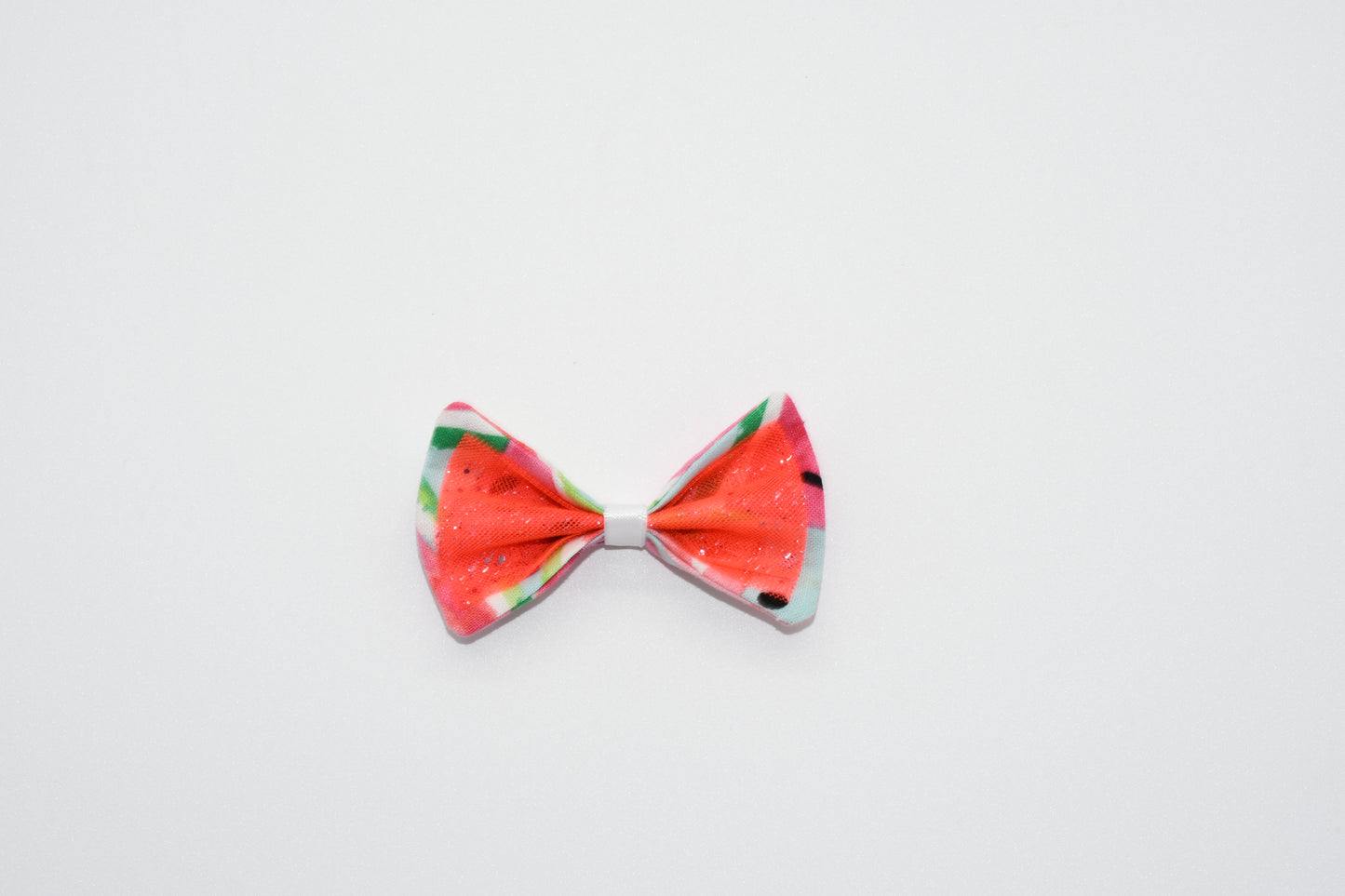 watermelon fabric hairbow