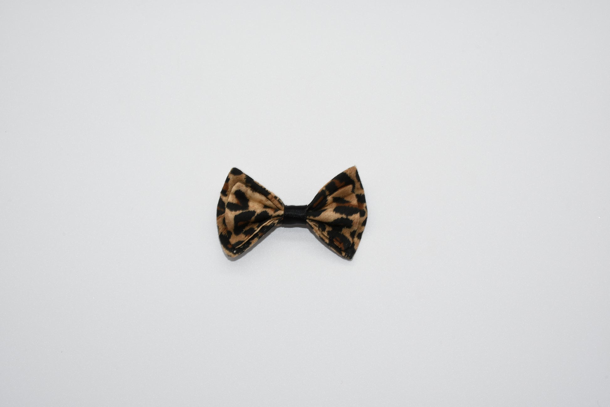 leopard fabric pet hair bow