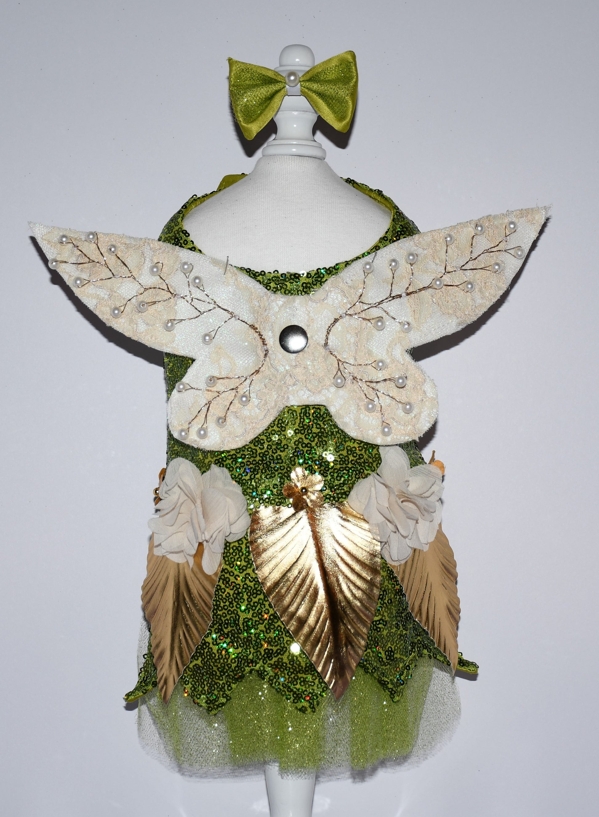 gold fairy pet costume