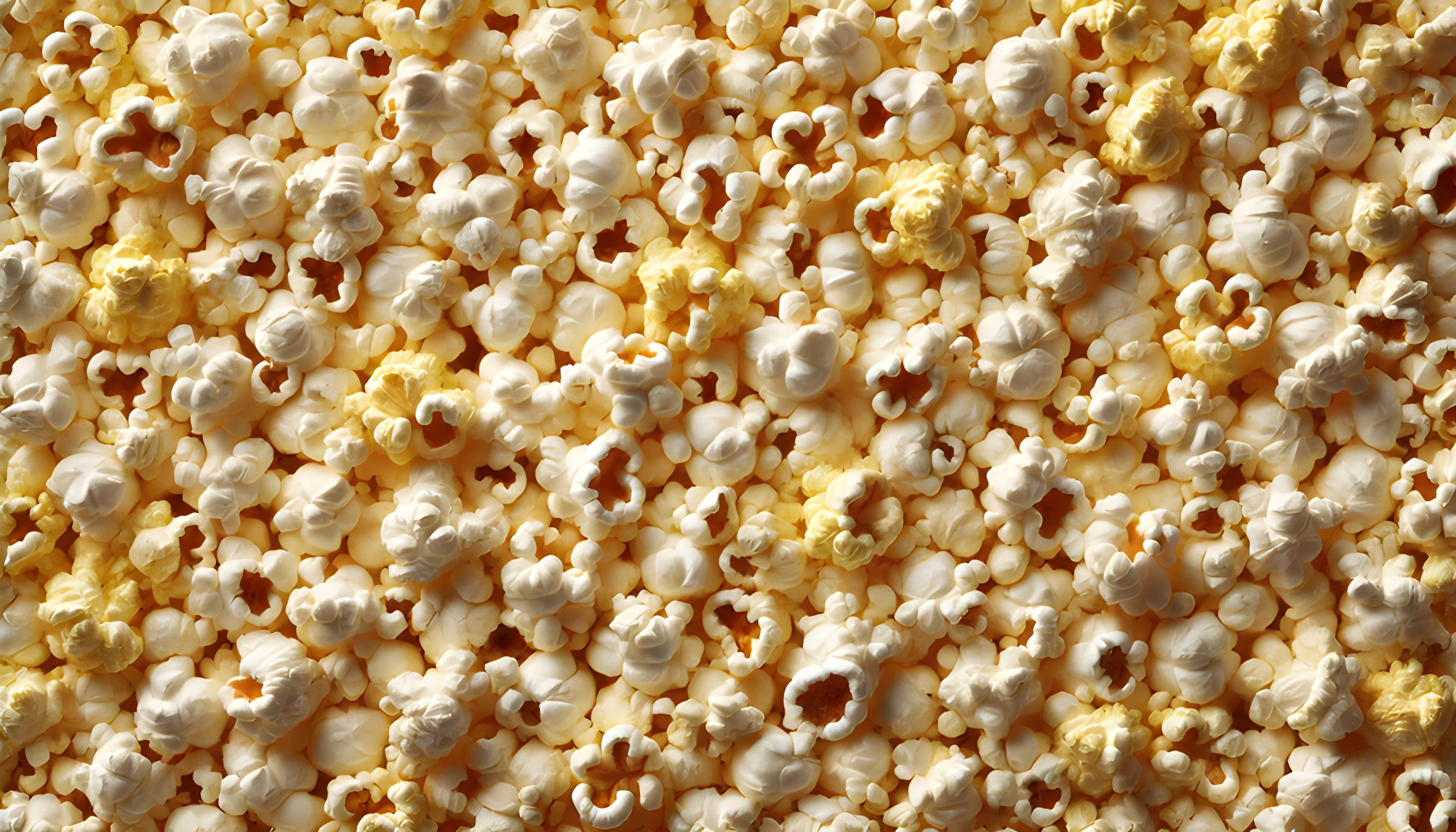 a closeup at popcorn