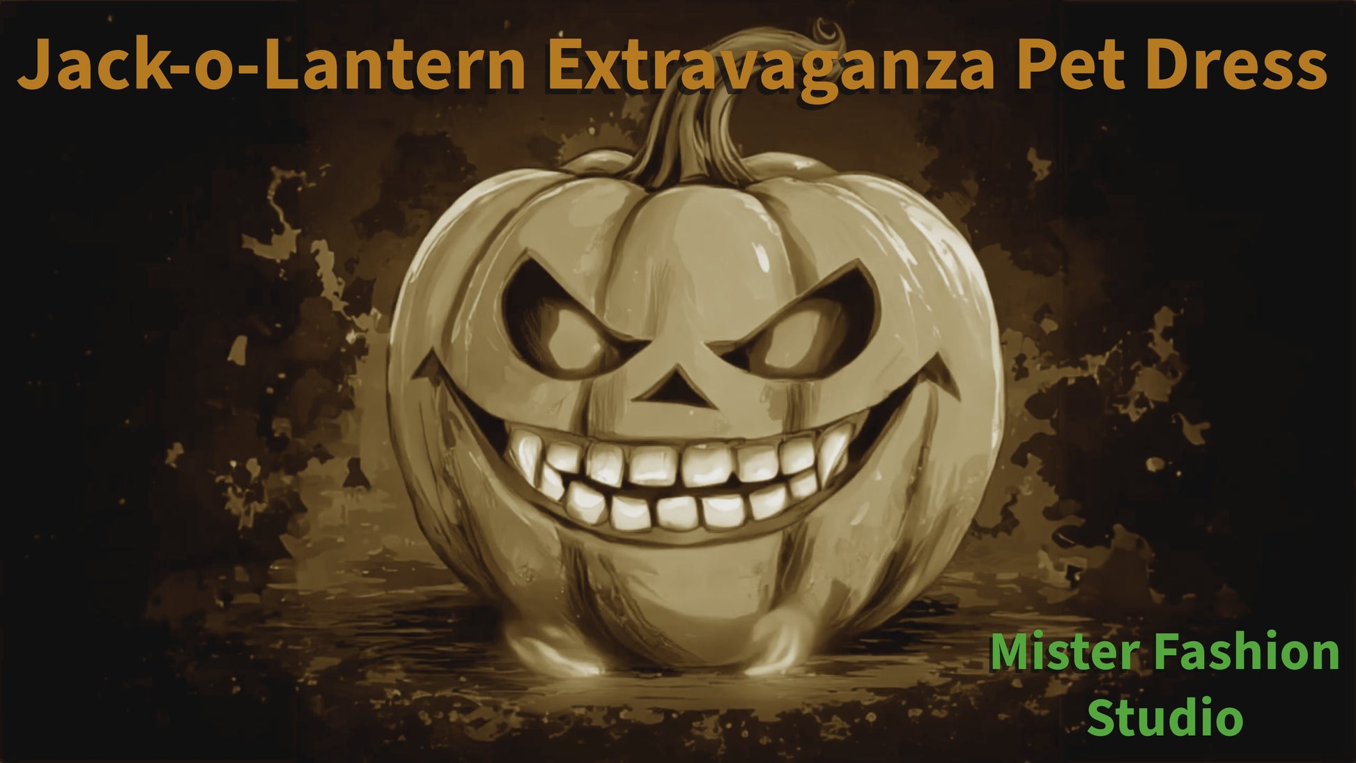 Jack-o-Lantern Extravaganza Pet Dress showroom video