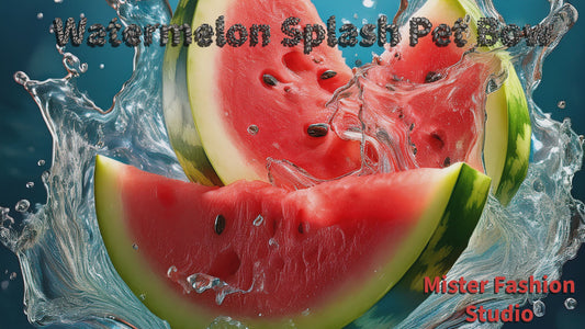 Watermelon Splash Pet Hair Bow reel