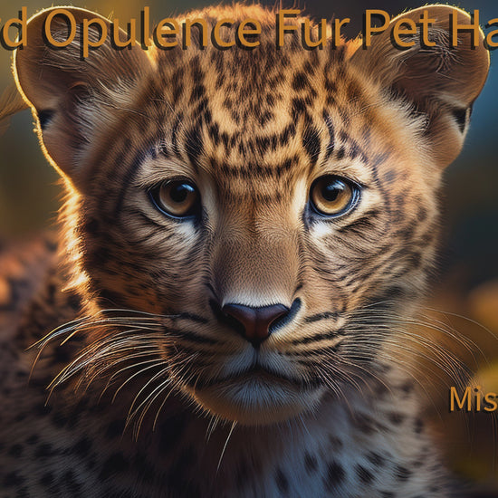 Leopard Opulence Fur Pet Hair Bow reel