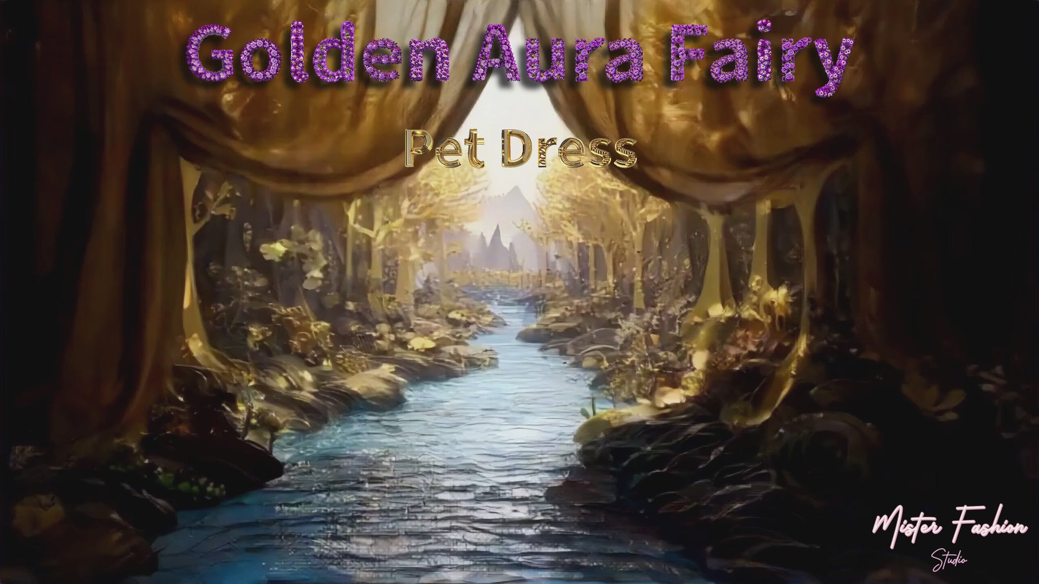 Golden Aura Fairy Pet Dress showroom video