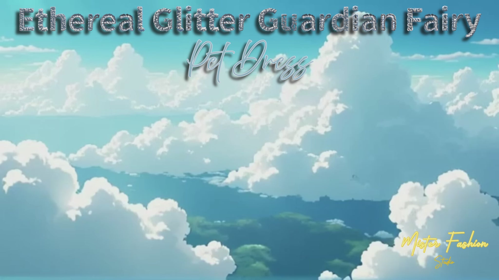 Ethereal Glitter Guardian Fairy Pet Dress showroom video